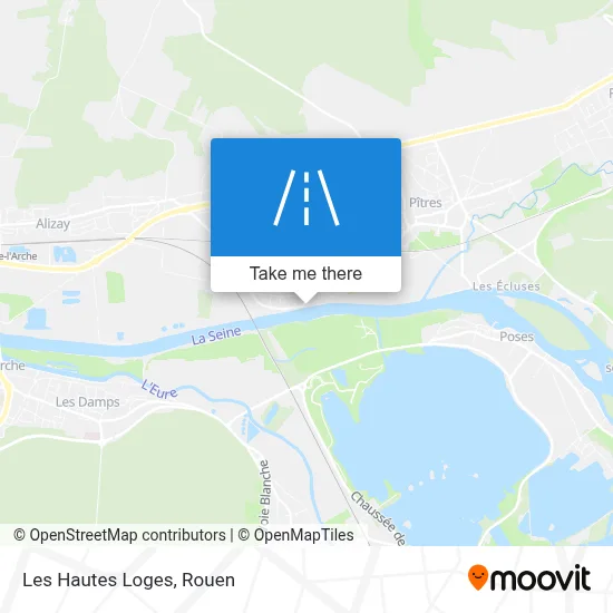 Les Hautes Loges map