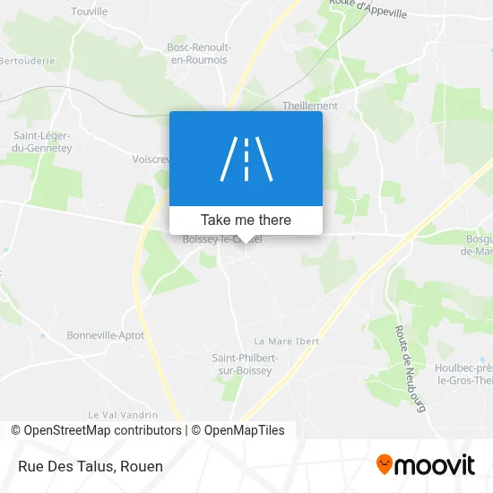 Mapa Rue Des Talus
