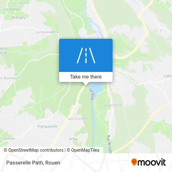 Chemin De La Passerelle map