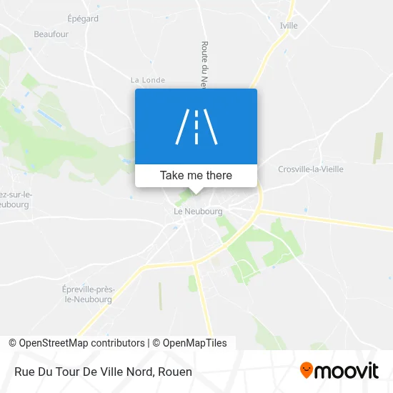 Mapa Rue Du Tour De Ville Nord