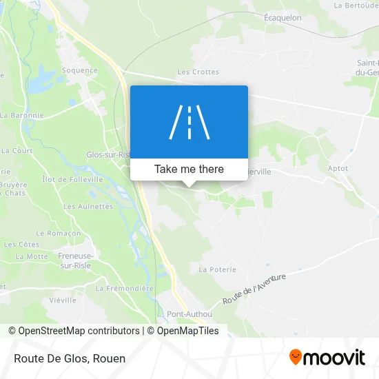 Route De Glos map