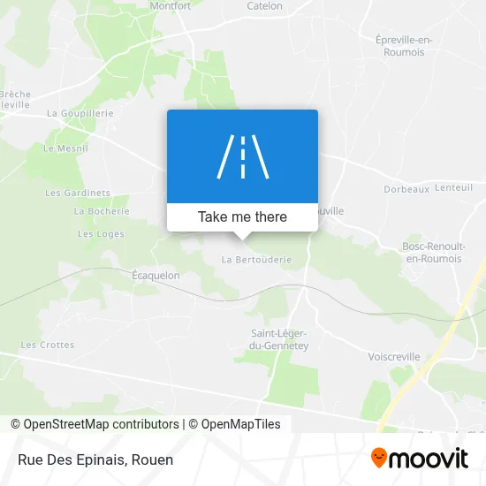 Mapa Rue Des Epinais