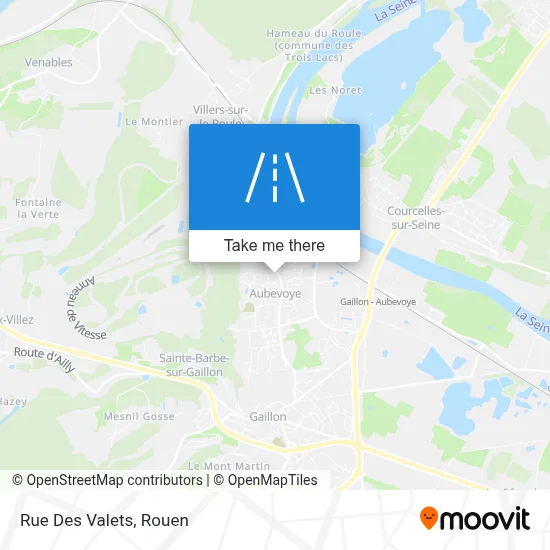 Mapa Rue Des Valets
