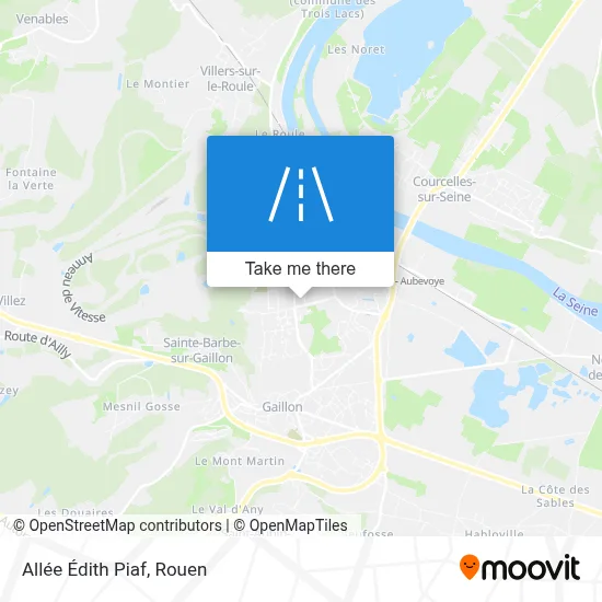Allée Édith Piaf map
