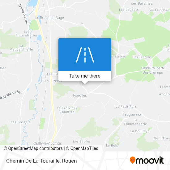 Chemin De La Touraille map