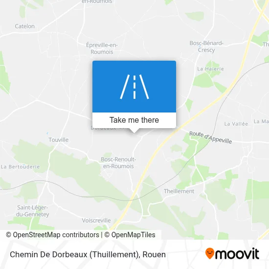 Chemin De Dorbeaux (Thuillement) map