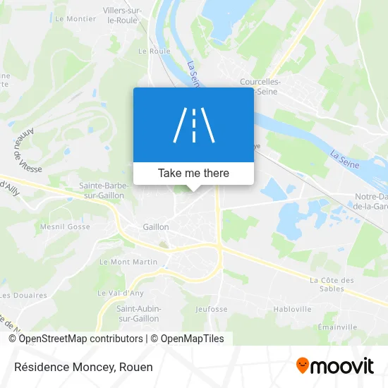 Résidence Moncey map