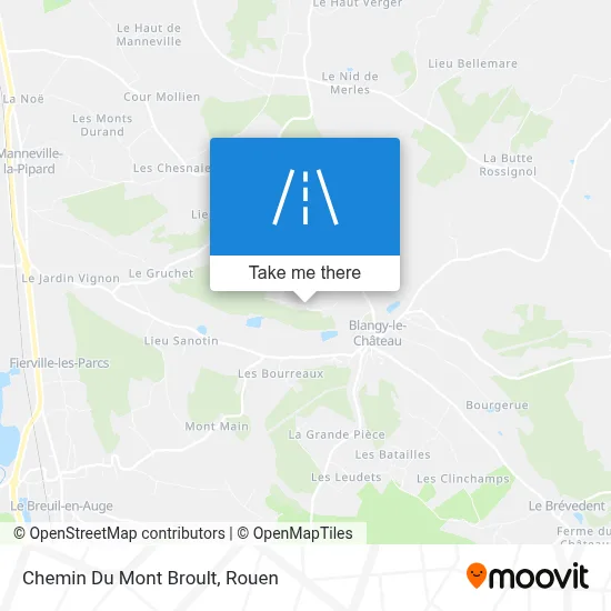 Mapa Chemin Du Mont Broult