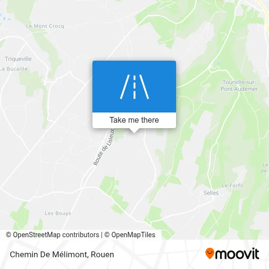 Chemin De Mélimont map
