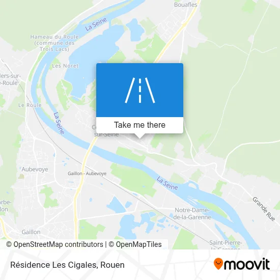Mapa Résidence Les Cigales