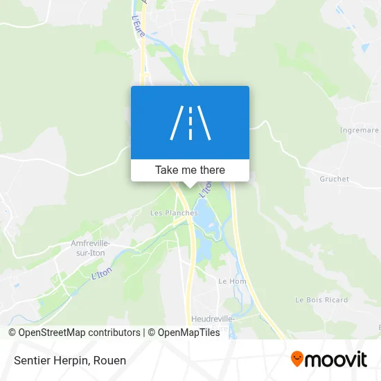 Sentier Herpin map