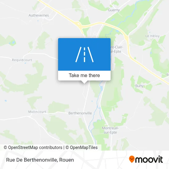 Mapa Rue De Berthenonville