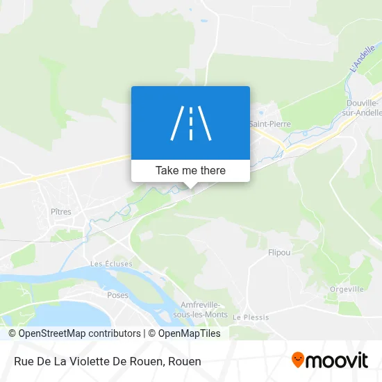 Mapa Rue De La Violette De Rouen