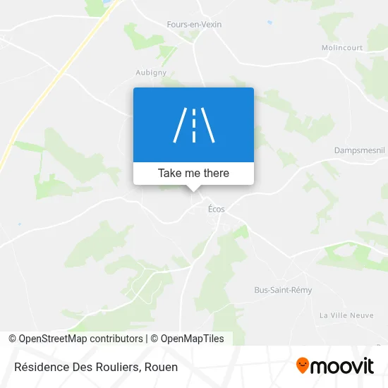 Résidence Des Rouliers map