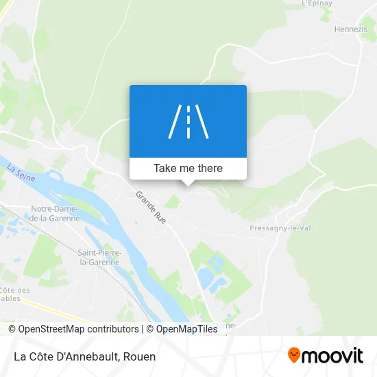 La Côte D'Annebault map