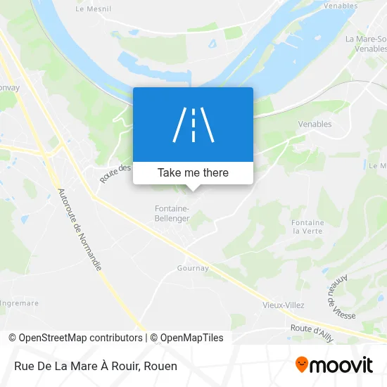 Rue De La Mare À Rouir map