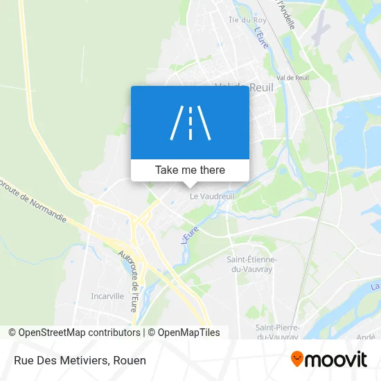 Rue Des Metiviers map