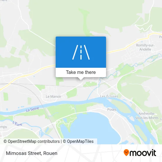 Rue Des Mimosas map