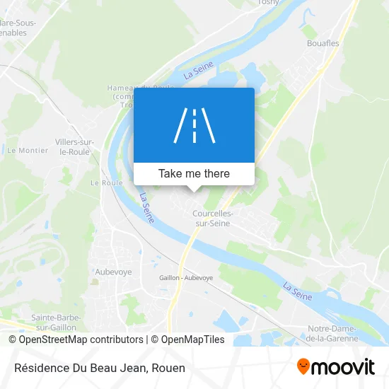Mapa Résidence Du Beau Jean