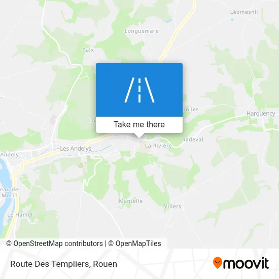 Route Des Templiers map