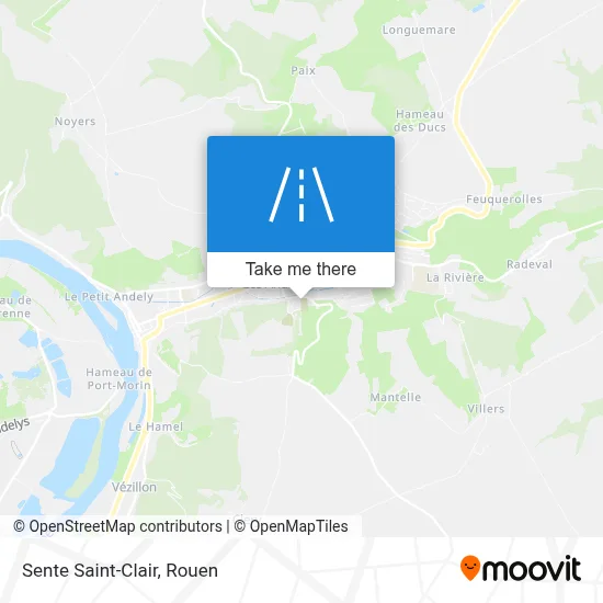 Sente Saint-Clair map