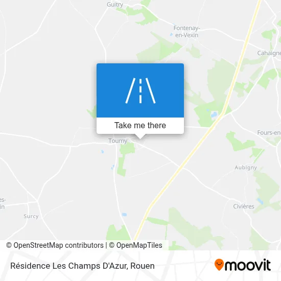 Résidence Les Champs D'Azur map
