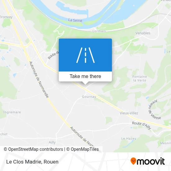 Le Clos Madrie map