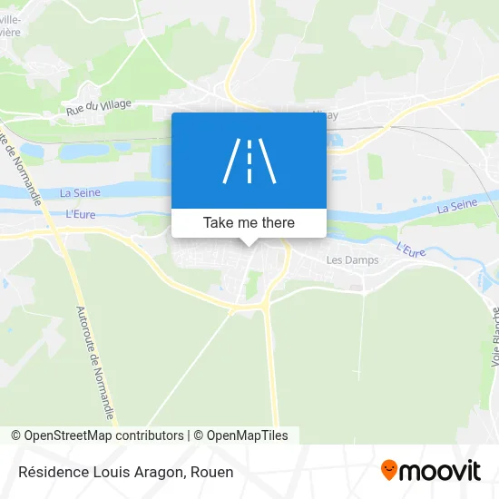 Résidence Louis Aragon map