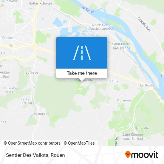 Sentier Des Vallots map