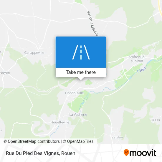 Mapa Rue Du Pied Des Vignes