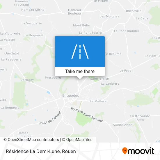 Résidence La Demi-Lune map