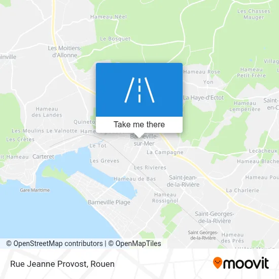 Rue Jeanne Provost map