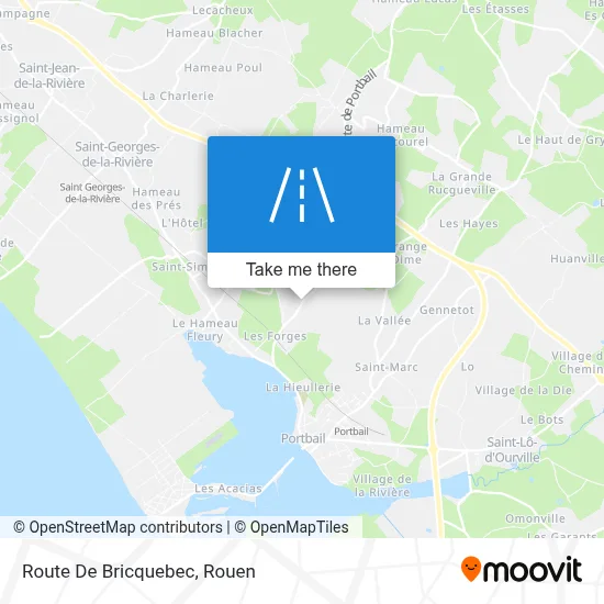 Route De Bricquebec map