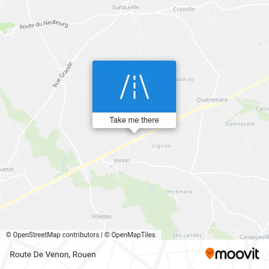 Route De Venon map