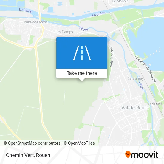 Chemin Vert map