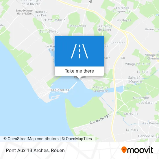 Pont Aux 13 Arches map