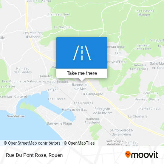 Rue Du Pont Rose map
