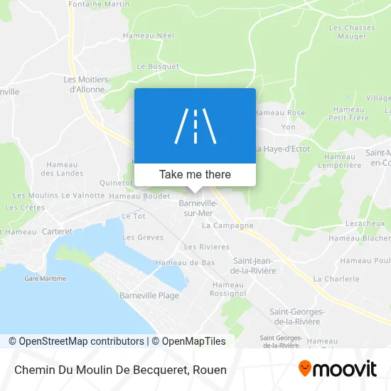 Chemin Du Moulin De Becqueret map