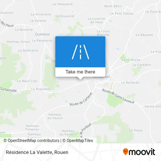 Résidence La Valette map