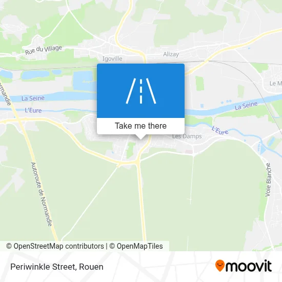 Mapa Rue Des Pervenches