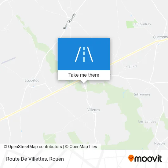 Route De Villettes map