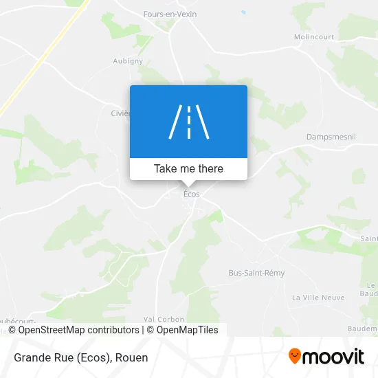 Grande Rue (Ecos) map