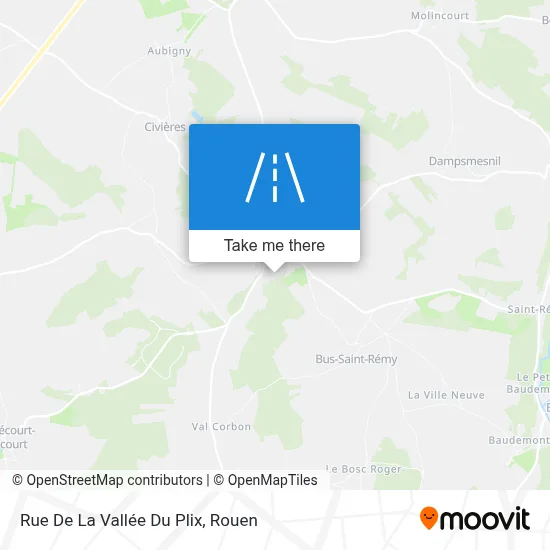 Rue De La Vallée Du Plix map