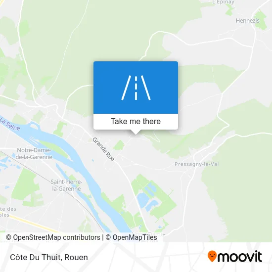 Côte Du Thuit map