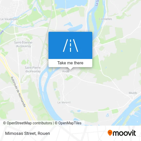 Rue Des Mimosas map