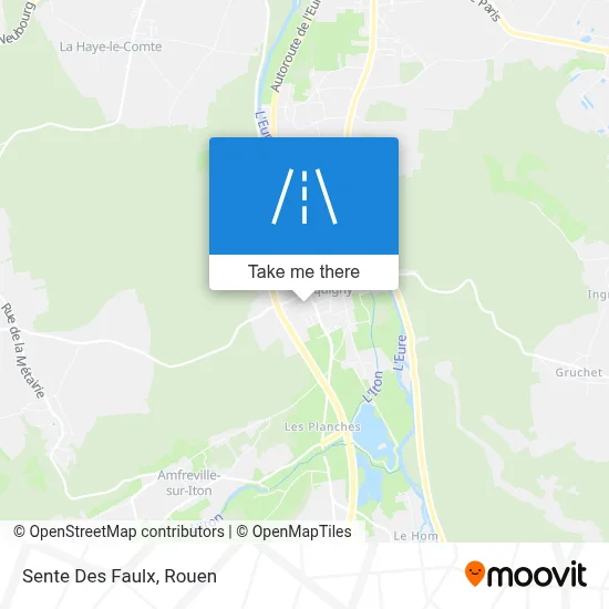 Sente Des Faulx map