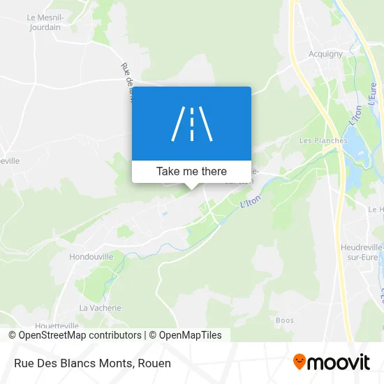 Rue Des Blancs Monts map