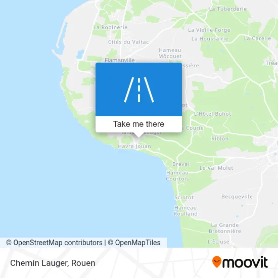 Mapa Chemin Lauger