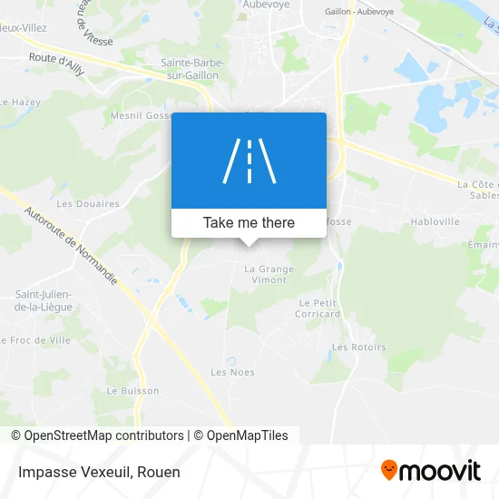 Impasse Vexeuil map