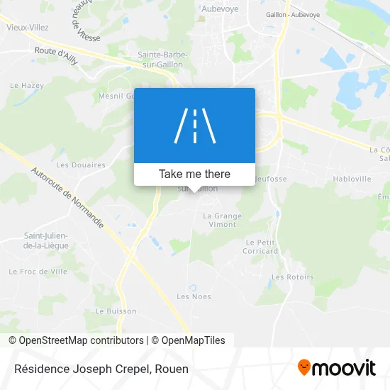 Résidence Joseph Crepel map